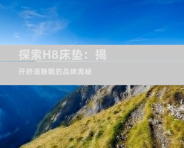 探索H8床垫：揭开舒适睡眠的品牌奥秘