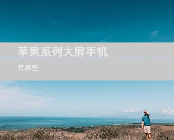 苹果系列大屏手机有哪些